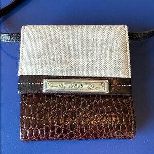Brighton Brown Croc-Embossed Wallet
